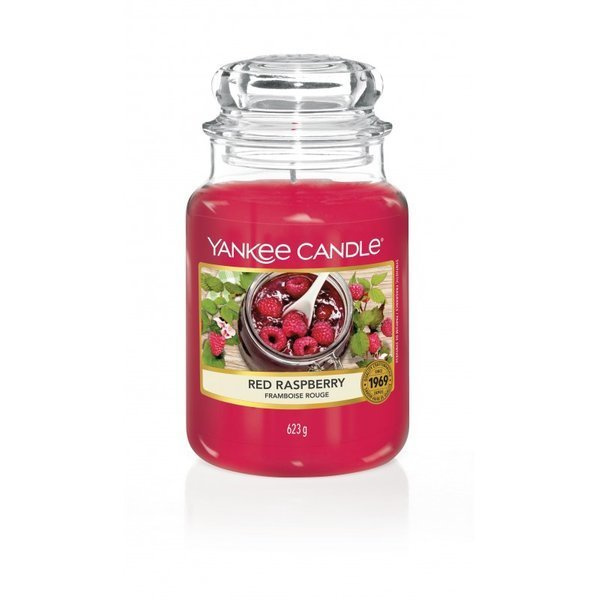 Yankee Candle Red Raspberry duża świeca zpachowa 623g Duża świeca