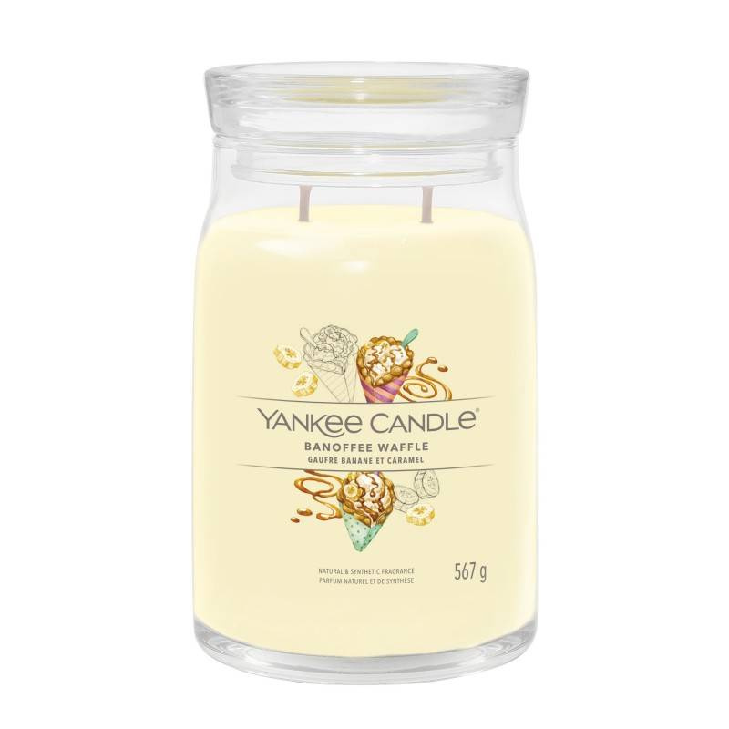 Yankee Candle BANOFFEE WAFFLE Signature Świeca zapachowa duża ŚWIECE