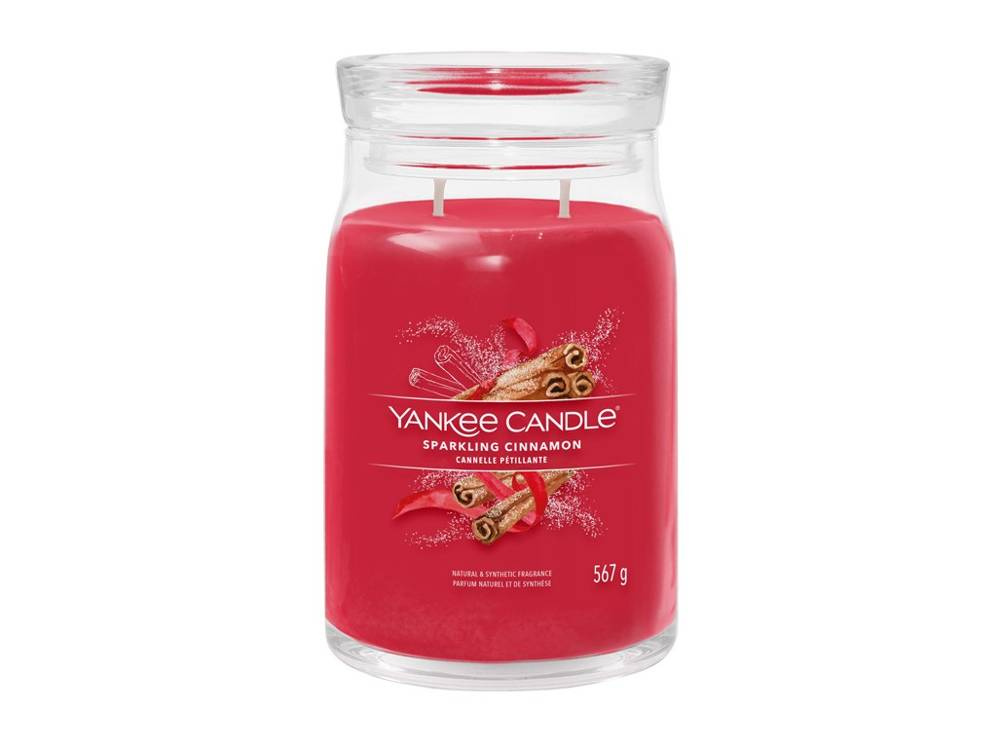Yankee Candle SPARKLING CINNAMON Signature Świeca zapachowa duża