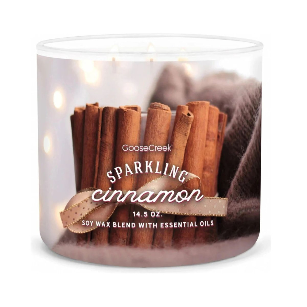 Goose Creek świeca sojowa 3 knoty Sparkling Cinnamon