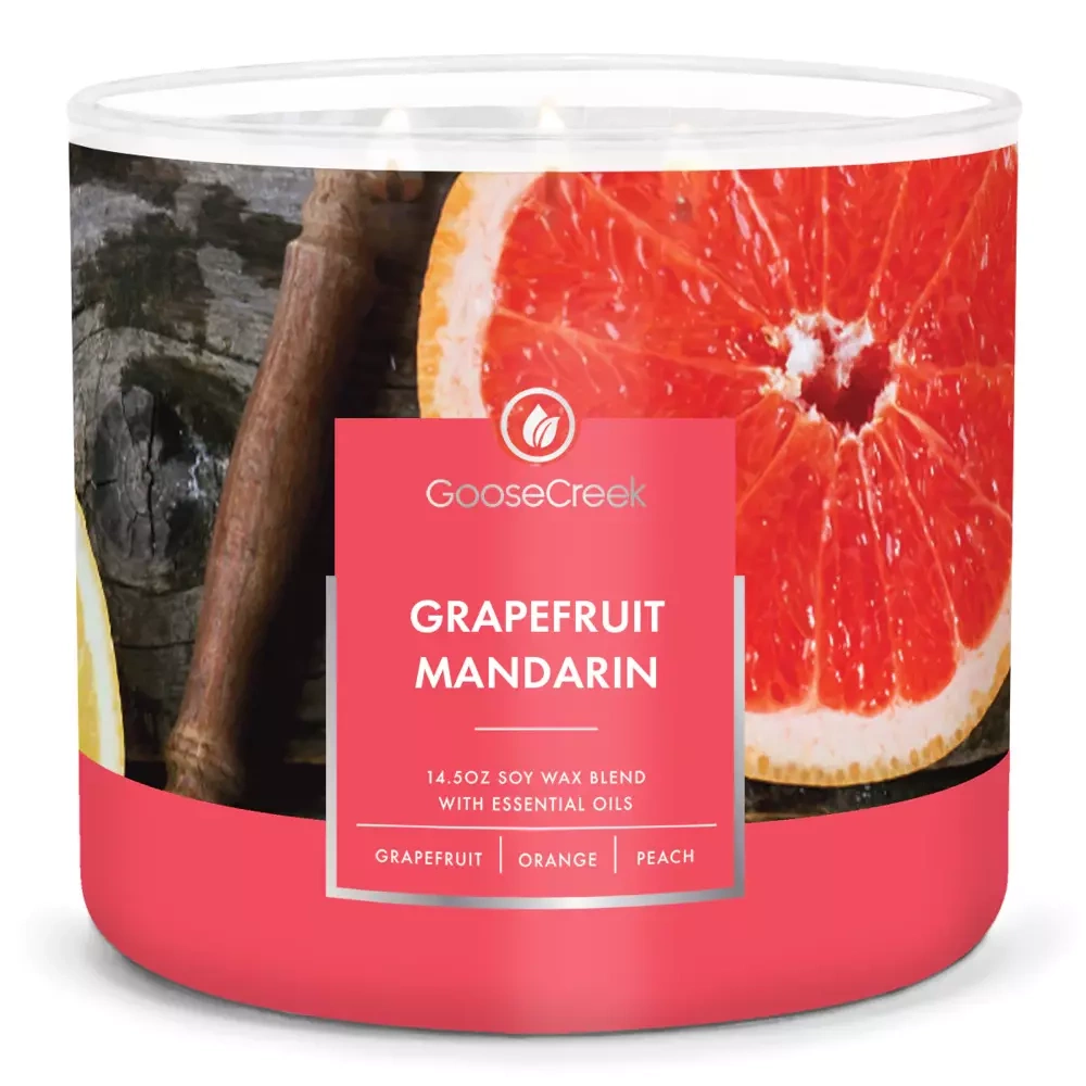 Goose Creek Grapefruit Mandarin świeca sojowa 3 knoty 411g