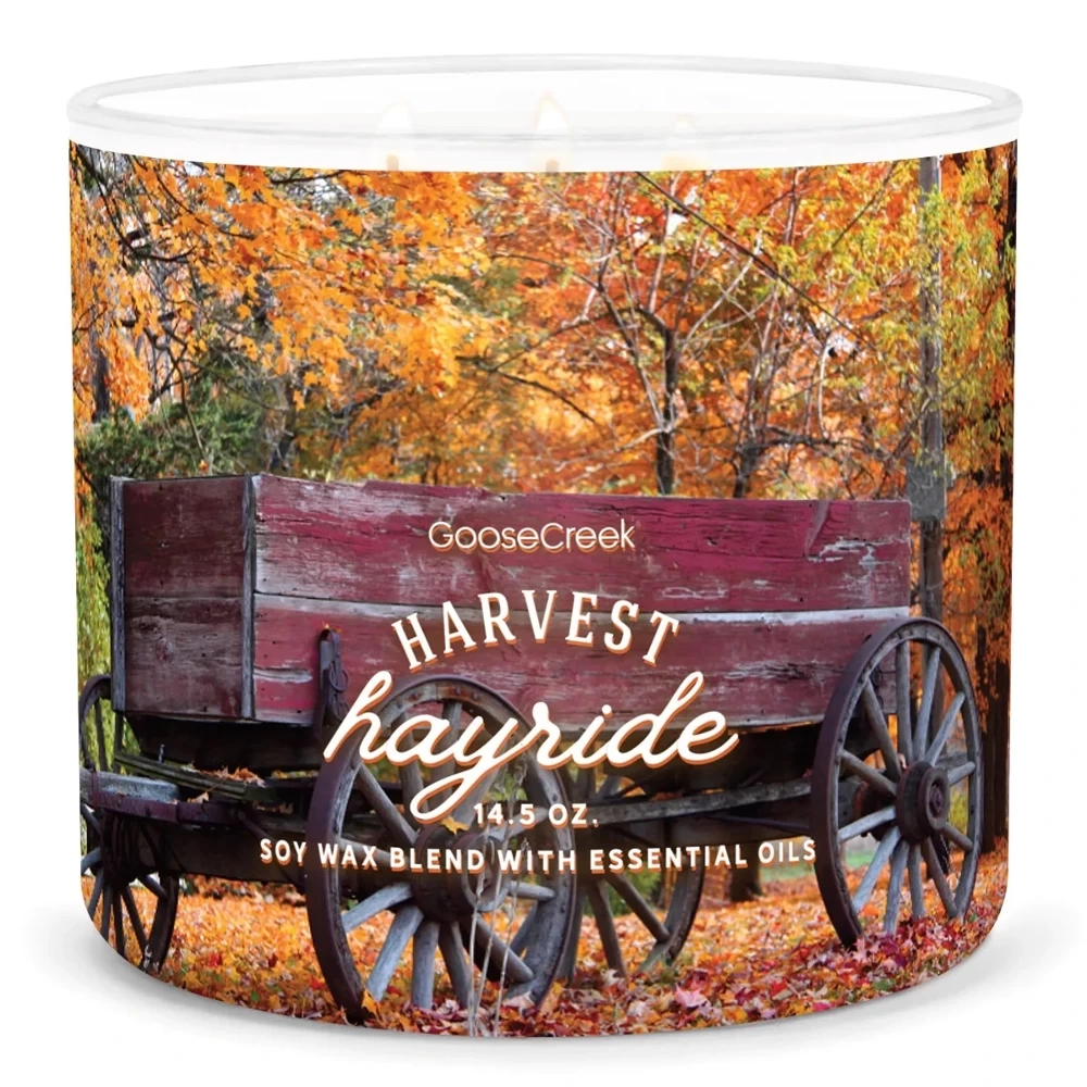 Goose Creek Harvest Hayride świeca sojowa 3 knoty 411g