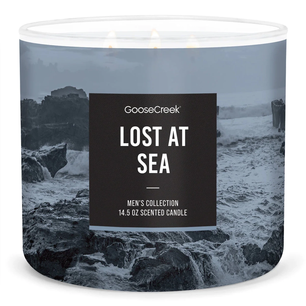 Goose Creek świeca sojowa 3 knoty FOR MEN Lost At Sea