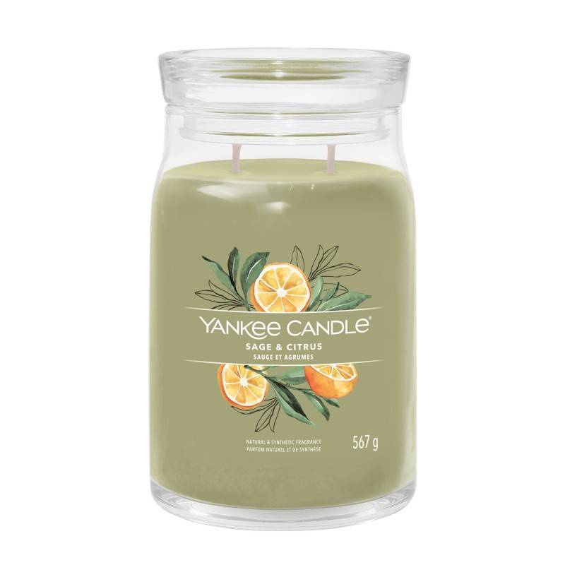 Yankee Candle SAGE & CITRUS Signature Świeca zapachowa duża