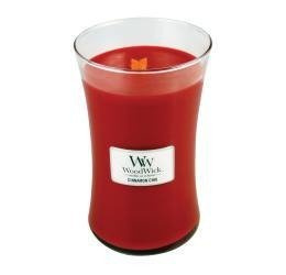 WoodWick Cinnamon Chai duża świeca zapachowa skwierczący knot 610g