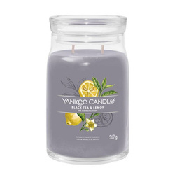 Yankee Candle BLACK TEA & LEMON Signature Świeca zapachowa duża