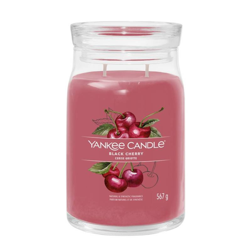 Yankee Candle BLACK CHERRY Signature Świeca zapachowa duża