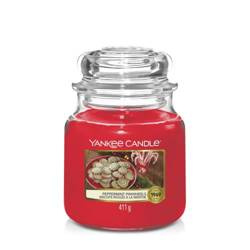 Yankee Candle Peppermint Pinwheels średnia świeca zapachowa 411g