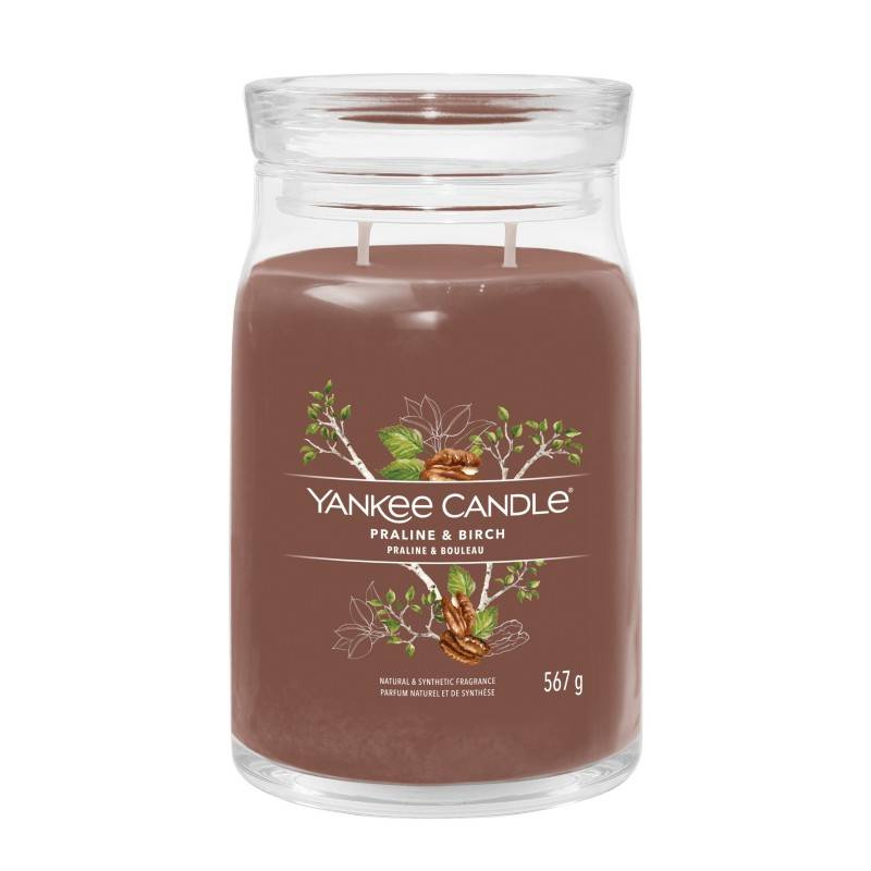 Yankee Candle PRALINE & BIRCH Signature Świeca zapachowa duża