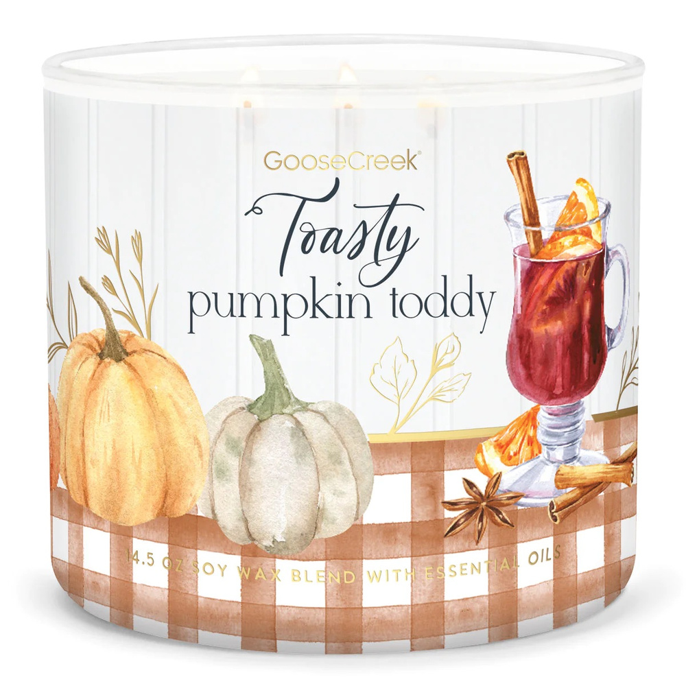 Goose Creek świeca sojowa 3 knoty Toasty Pumpkin Toddy