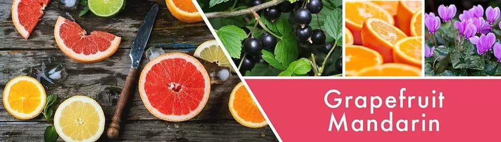 Goose Creek Grapefruit Mandarin świeca sojowa 3 knoty 411g