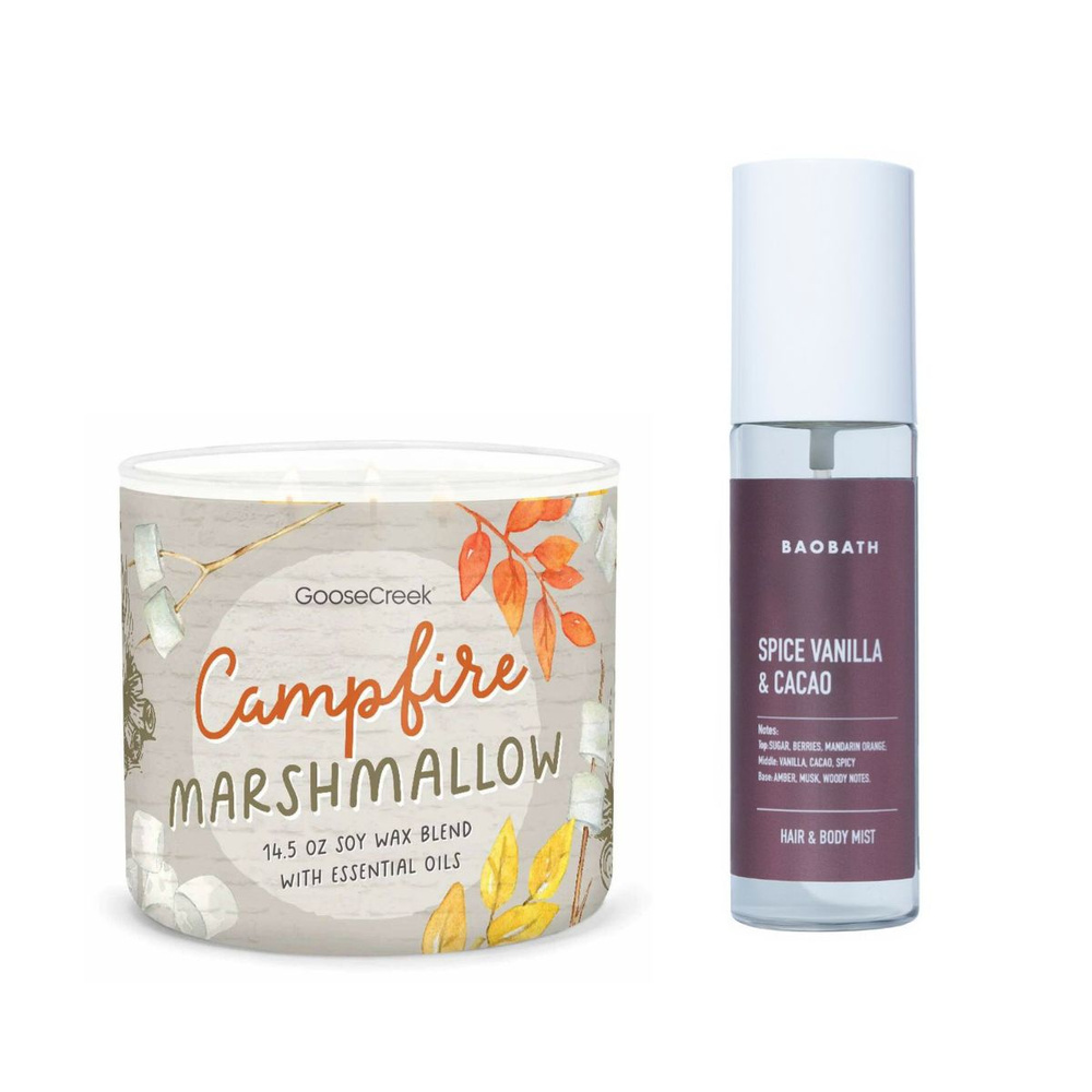 Zapachowy duet Campfire Marshmallow & Spice Vanilla Cacao