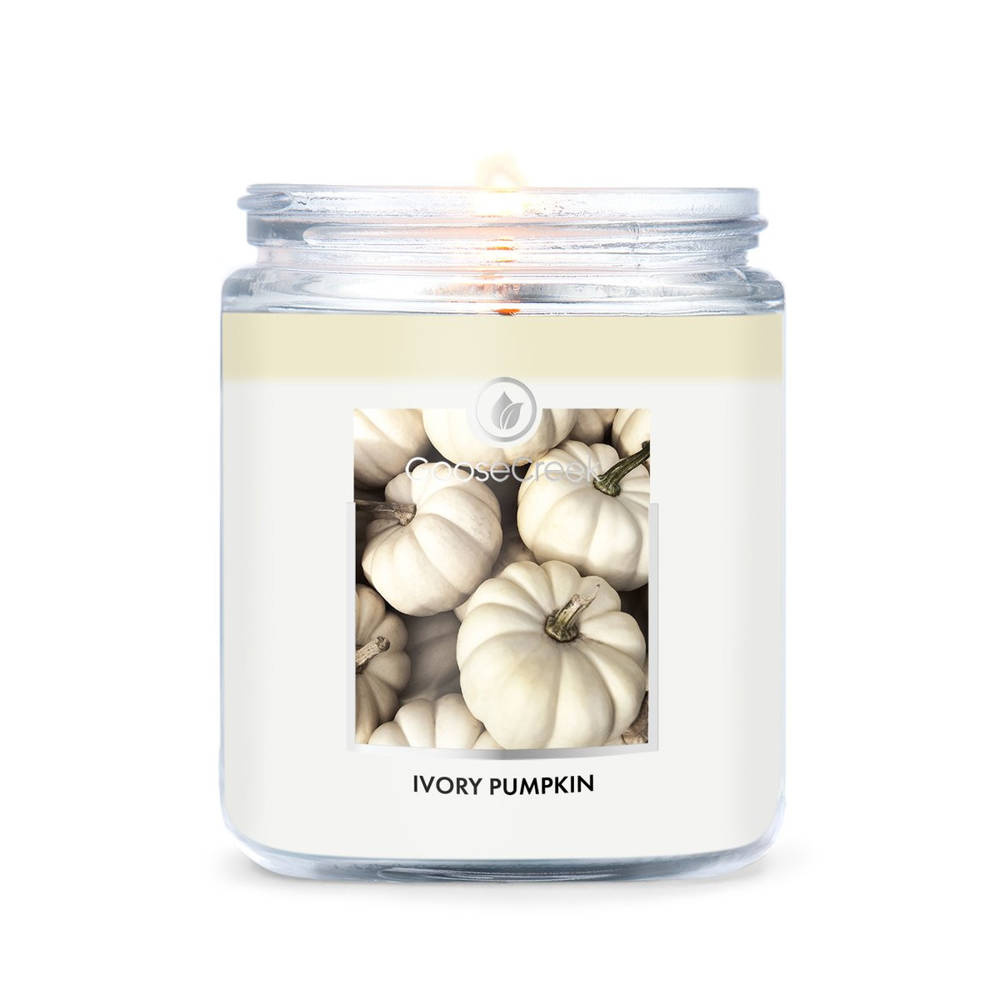 Goose Creek Ivory Pumpkin mała świeca zapachowa 198g