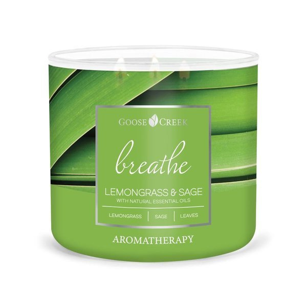 Goose Creek Lemongrass Sage świeca zapachowa Aromatherapy 411g