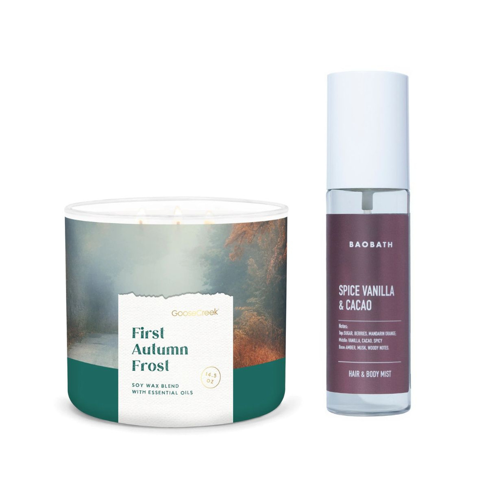 Zapachowy duet First Autumn Frost & Spice Vanilla Cacao