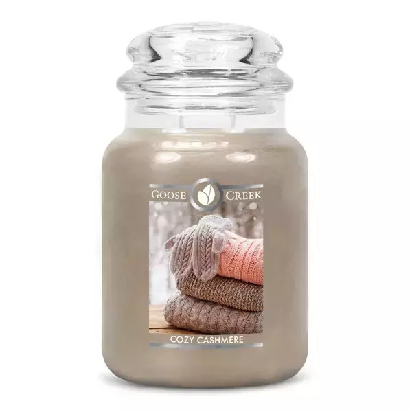 Goose Creek Cozy Cashmere duża świeca zapachowa 680g