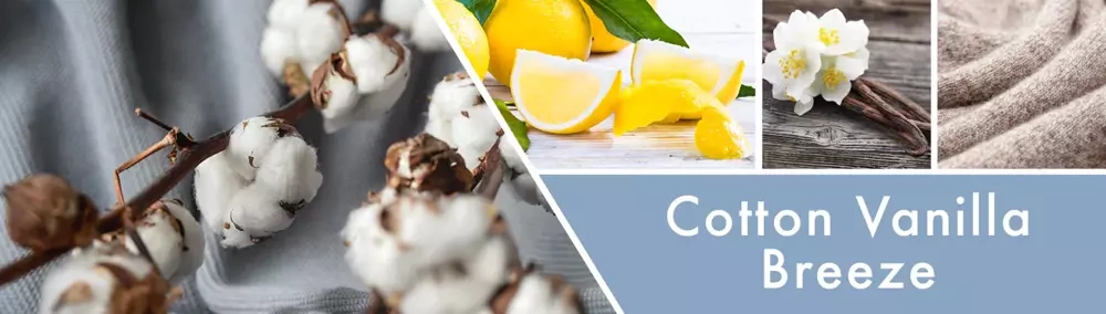 Goose Creek świeca sojowa 3 knoty Cotton Vanilla Breeze