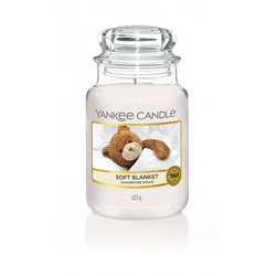 Yankee Candle Soft Blanket duża świeca zpachowa 623g