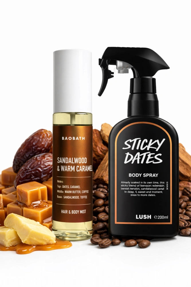Sandalwood & Warm Carmel - Inspiracja Sticky Dates LUSH