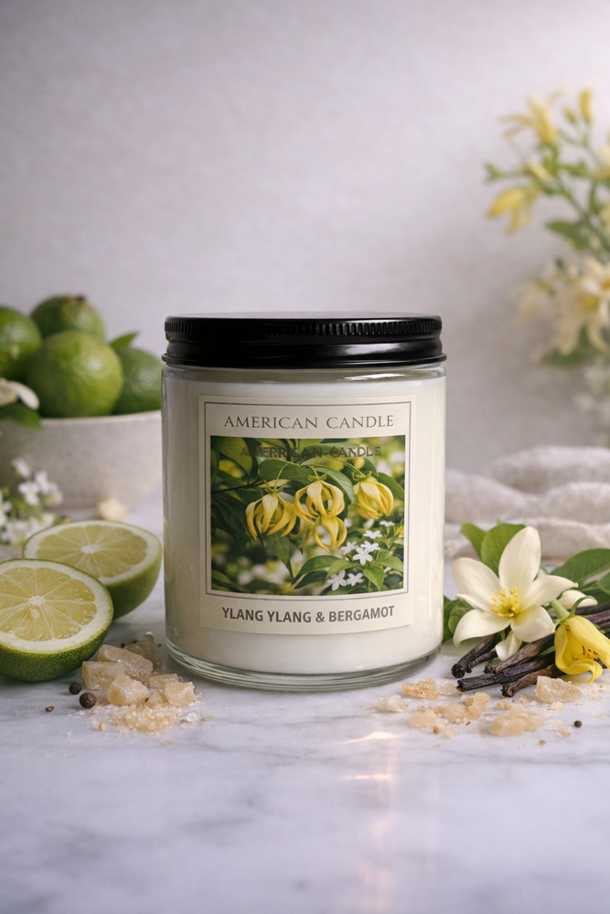 Świeca sojowa mała Ylang-Ylang Bergamot