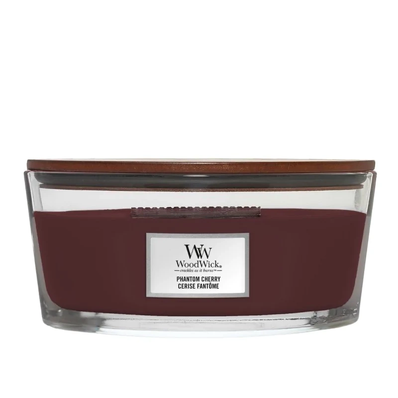 WoodWick Phantom Cherry HearthWick świeca zapachowa skwierczący knot 454g