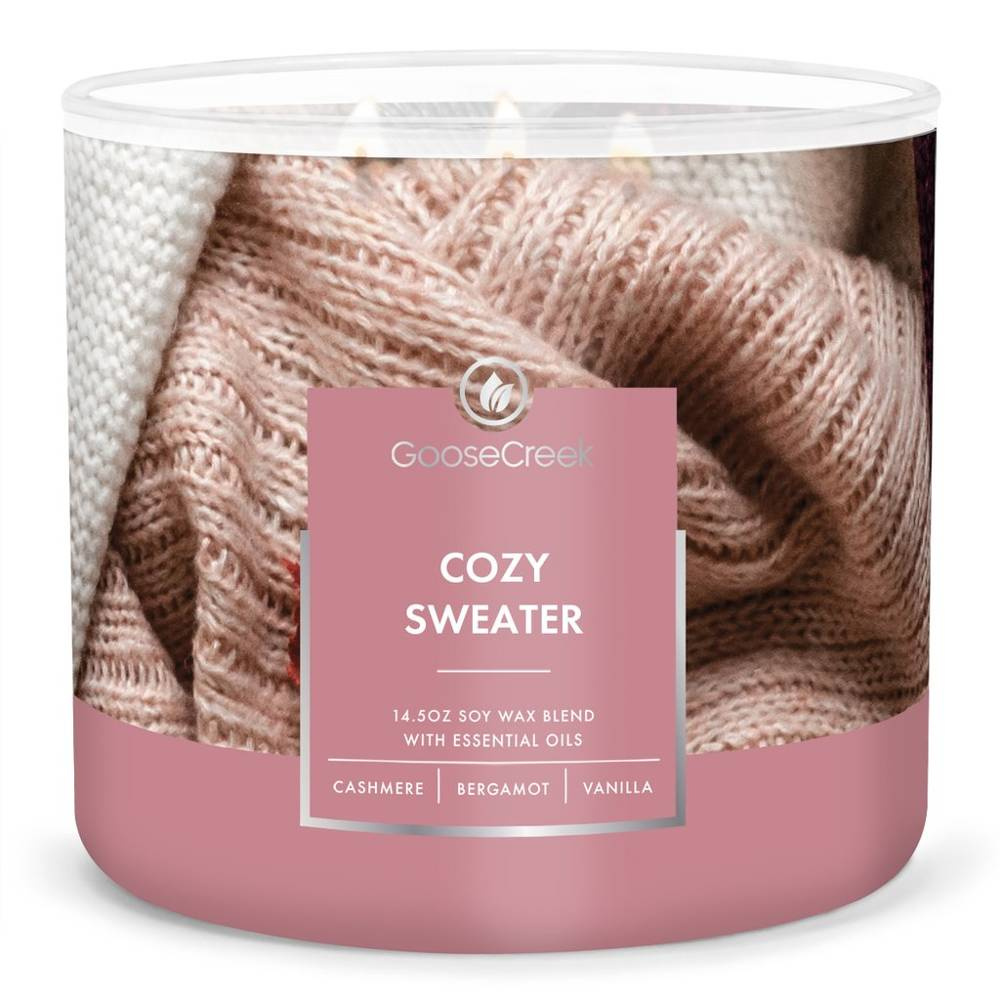 Goose Creek świeca sojowa 3 knoty Cozy Sweater