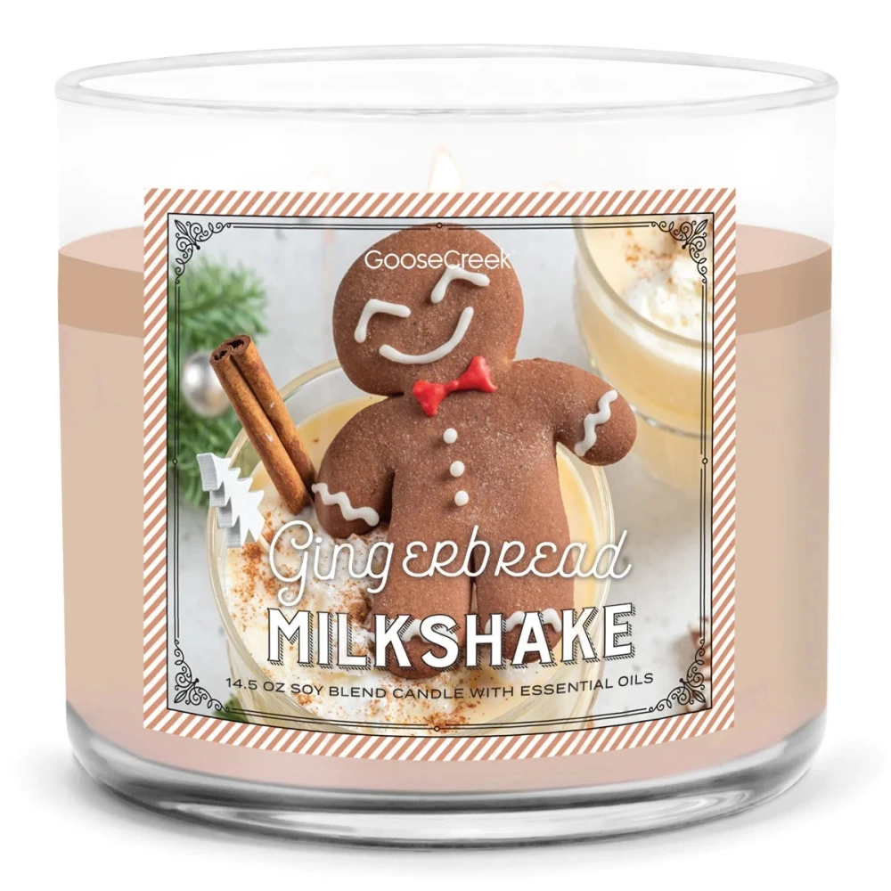 Goose Creek świeca sojowa 3 knoty Gingerbread Milkshake