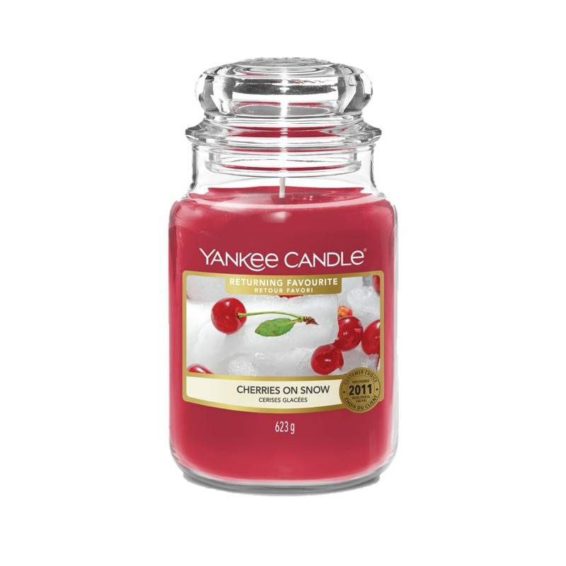 Yankee Candle Cherries On Snow reedycja duża świeca zpachowa 623g