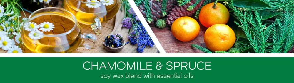 Goose Creek sojowa Aromatherapy Chamomile & Spruce