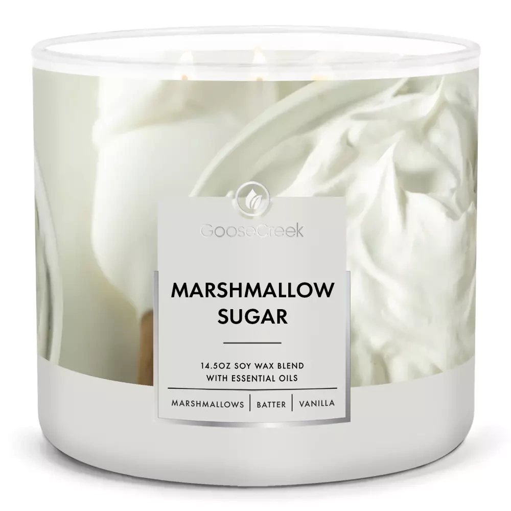 Goose Creek świeca sojowa 3 knoty Marshmallow Sugar
