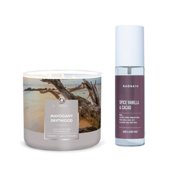 Zapachowy duet Mahogany Driftwood & Spice Vanilla Cacao