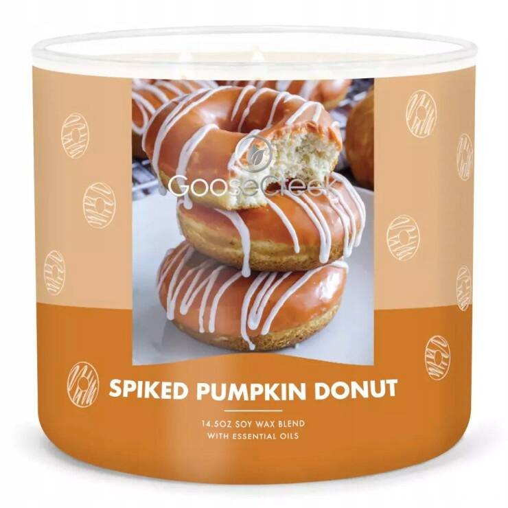 Goose Creek świeca sojowa 3 knoty Spiked Pumpkin Donut