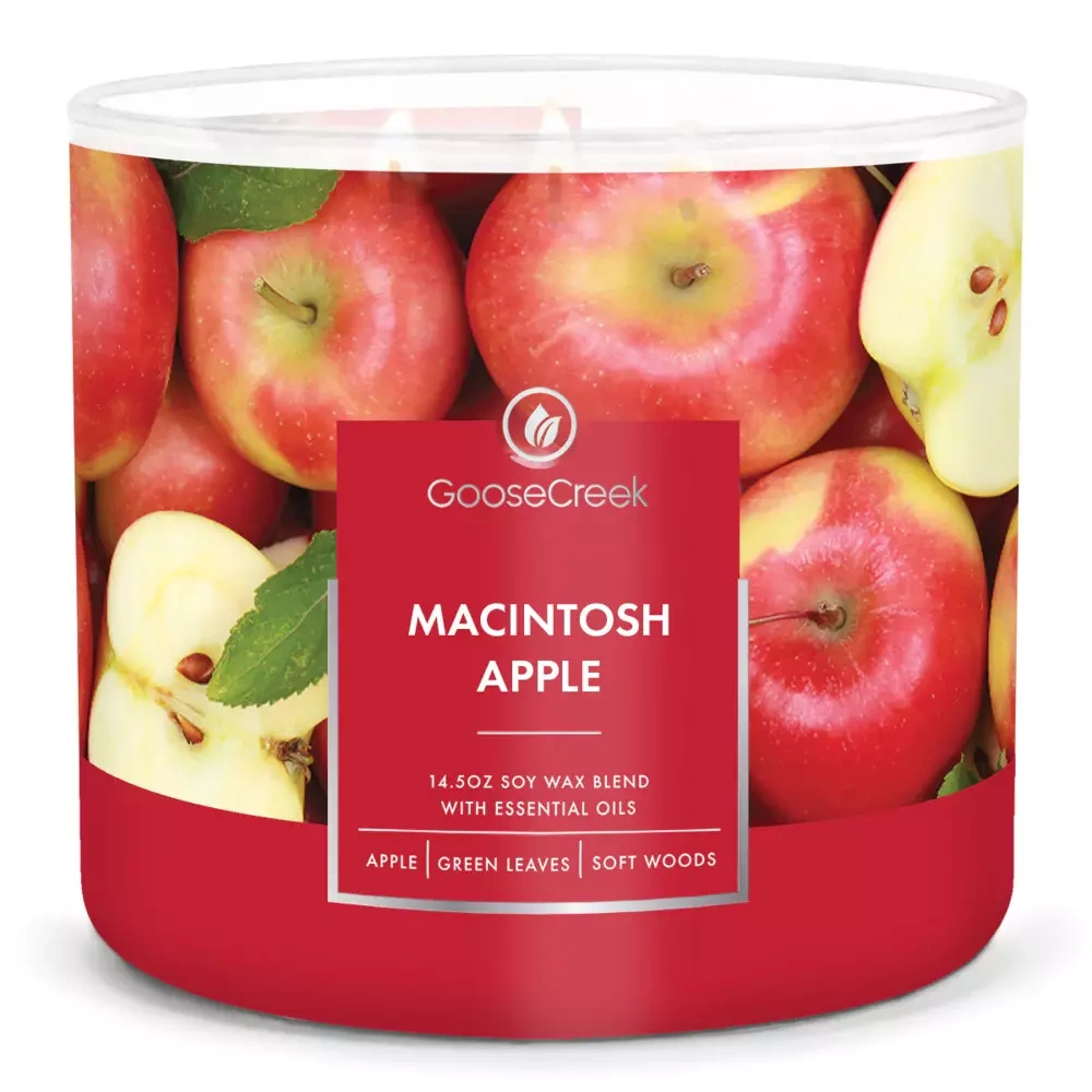 Goose Creek świeca sojowa 3 knoty Macintosh Apple