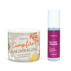 Zapachowy duet Campfire Marshmallow & Black Cherry Sandalwood