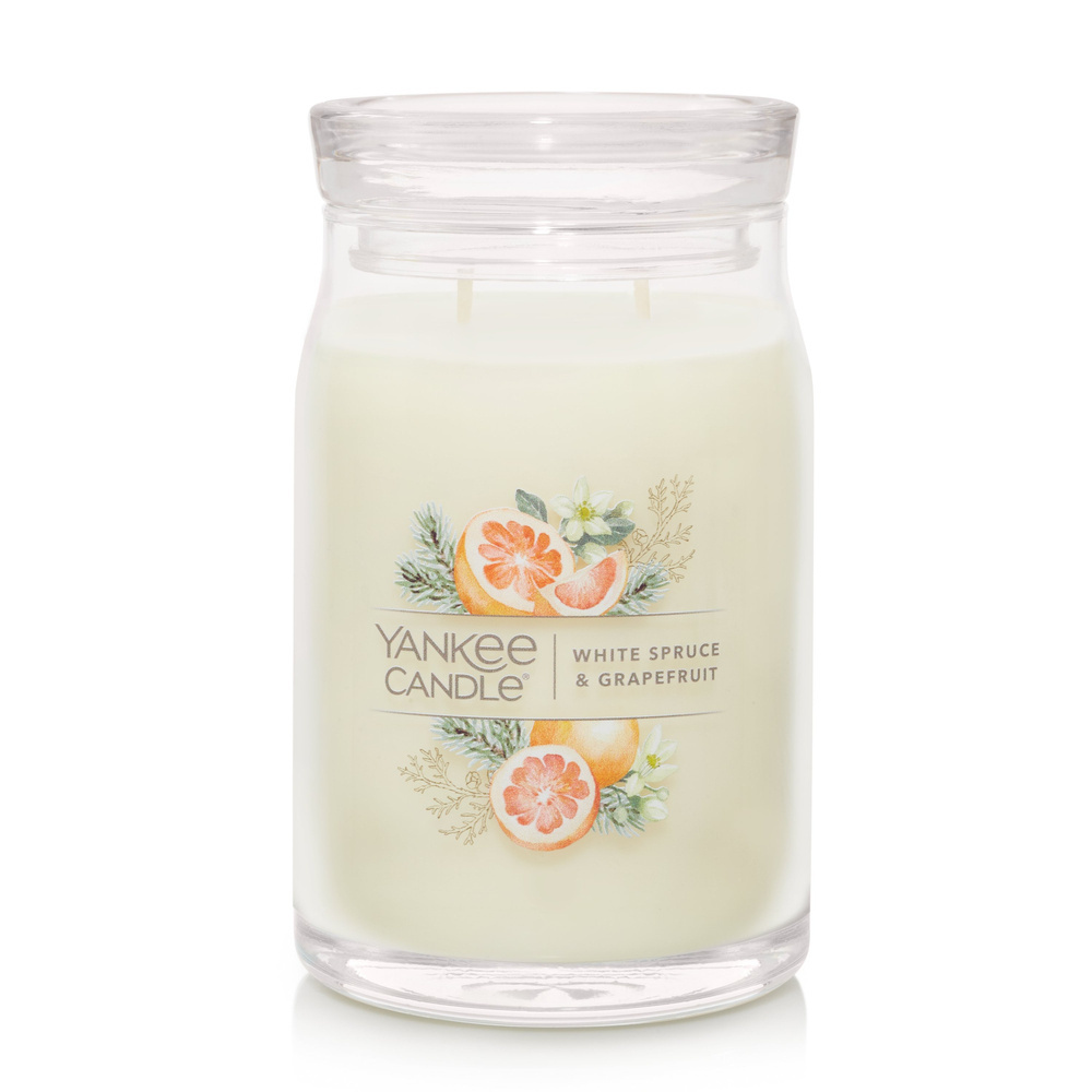 Yankee Candle WHITE SPRUCE & GRAPEFRUIT Signature Świeca zapachowa duża