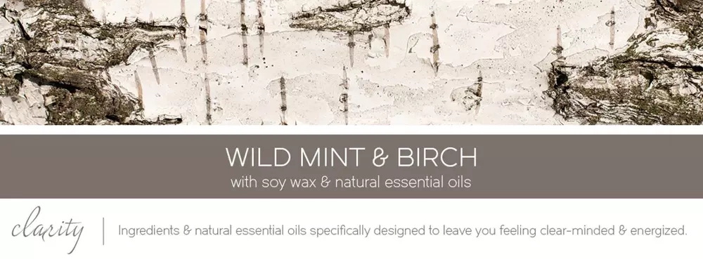 Goose Creek Aromatherapy Wild Mint & Birch mała świeca zapachowa 198g