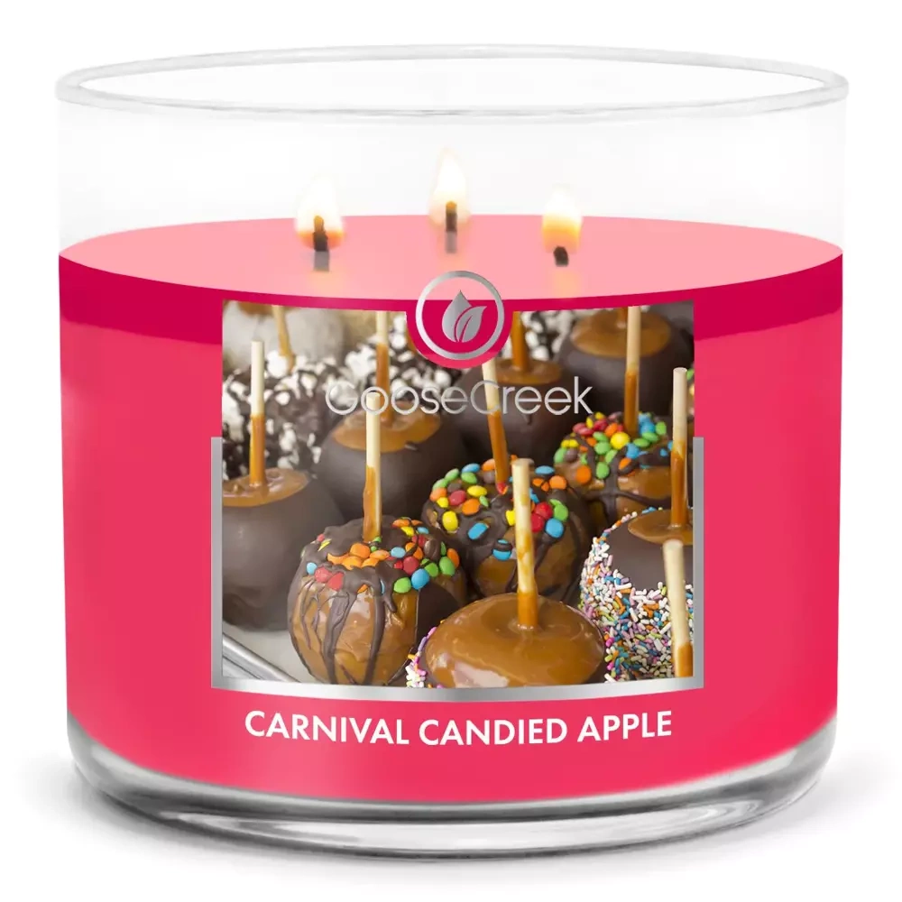Goose Creek Carnival Candied Apple świeca sojowa 3 knoty 411g