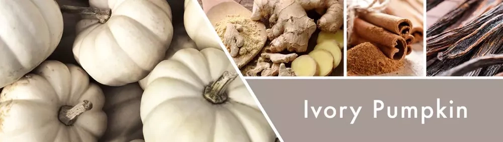 Goose Creek Ivory Pumpkin mała świeca zapachowa 198g