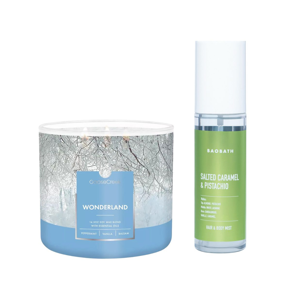 Zapachowy duet Wonderland & Salted Caramel Pistachio