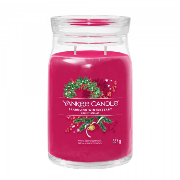 Yankee Candle SPARKLING WINTERBERRY Signature Świeca zapachowa duża