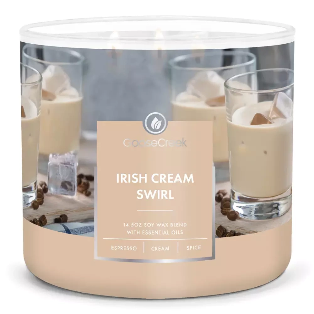 Goose Creek Irish Cream Swirl świeca sojowa 3 knoty 411g