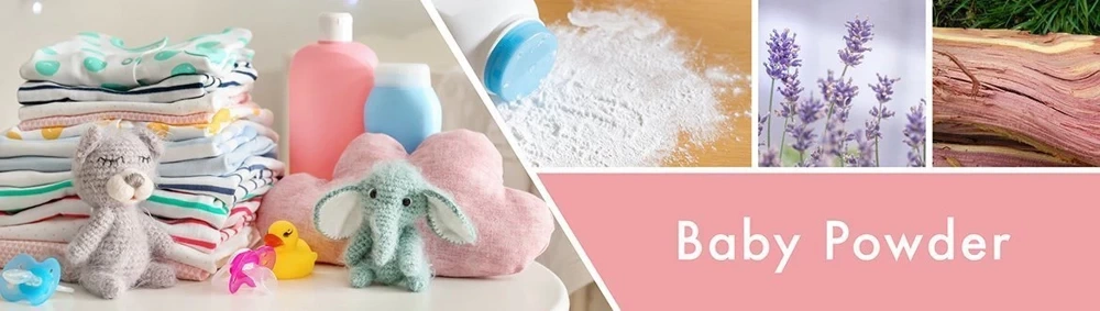 Goose Creek świeca sojowa 3 knoty Baby Powder