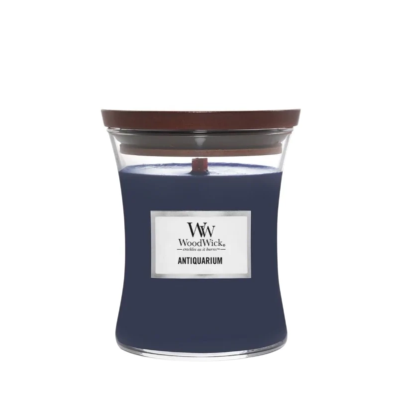 WoodWick Antiquarium średnia świeca zapachowa skwierczący knot 275g