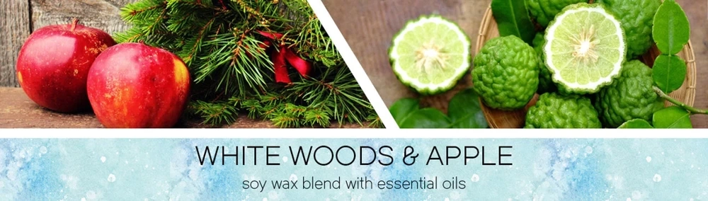 Goose Creek świeca sojowa 3 knoty White Woods & Apple