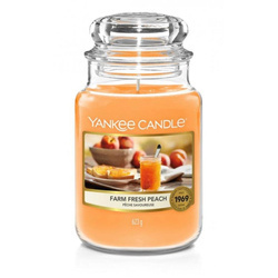 Yankee Candle Farm Fresh Peach duża świeca zpachowa 623g