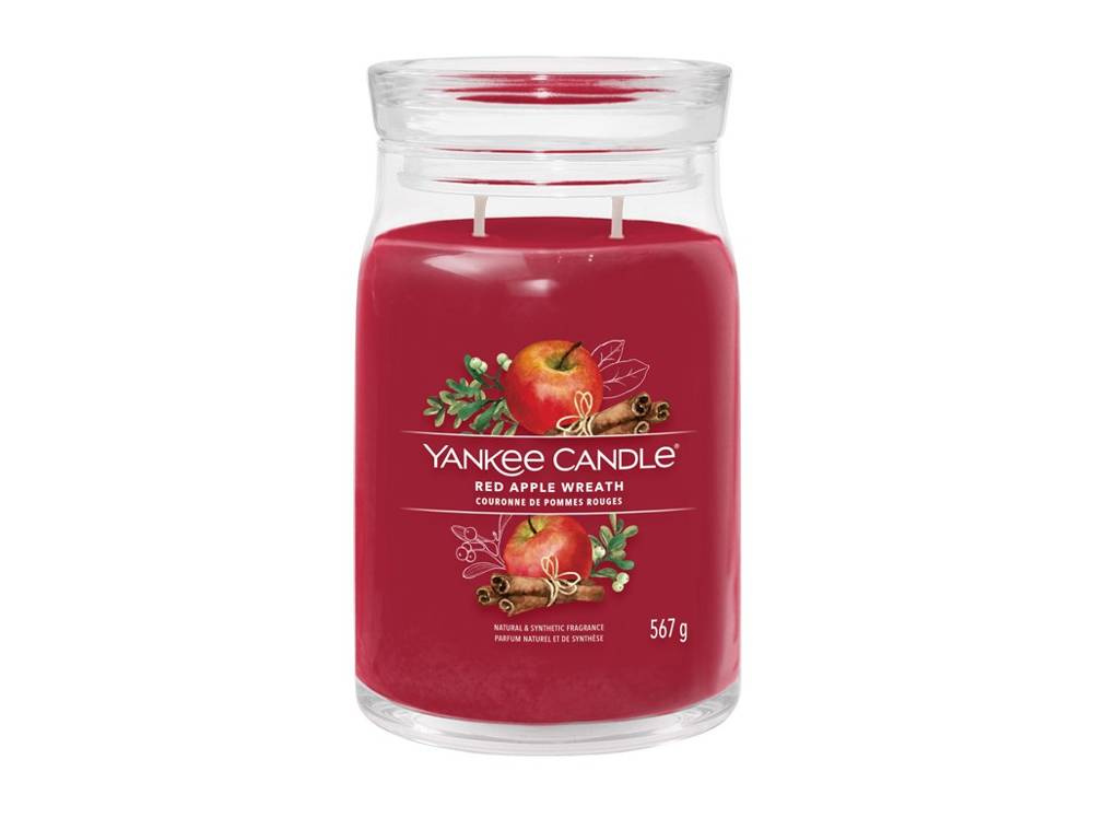 Yankee Candle RED APPLE WREATH Signature Świeca zapachowa duża ŚWIECE