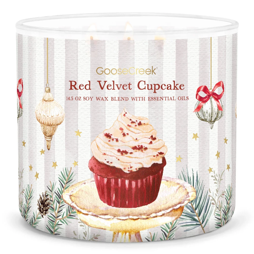 Goose Creek Red Velvet Cupcake świeca sojowa 3 knoty 411g