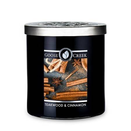 Goose Creek Teakwood Cinnamo świeca zapachowa FOR MEN 411g