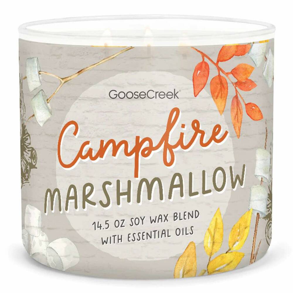 Goose Creek świeca sojowa 3 knoty Campfire Marshmallow