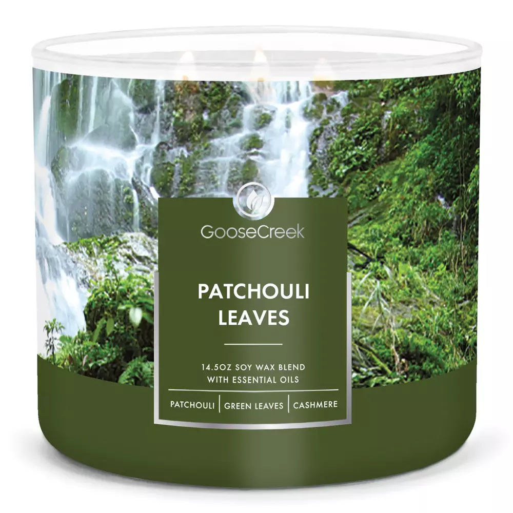 Goose Creek świeca sojowa 3 knoty Patchouli Leaves